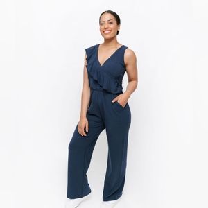 Smash + Tess Romper in Navy